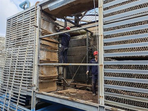 玻璃鋼方形逆流式冷卻塔的組成(河南方形逆流式玻璃鋼冷卻塔廠)